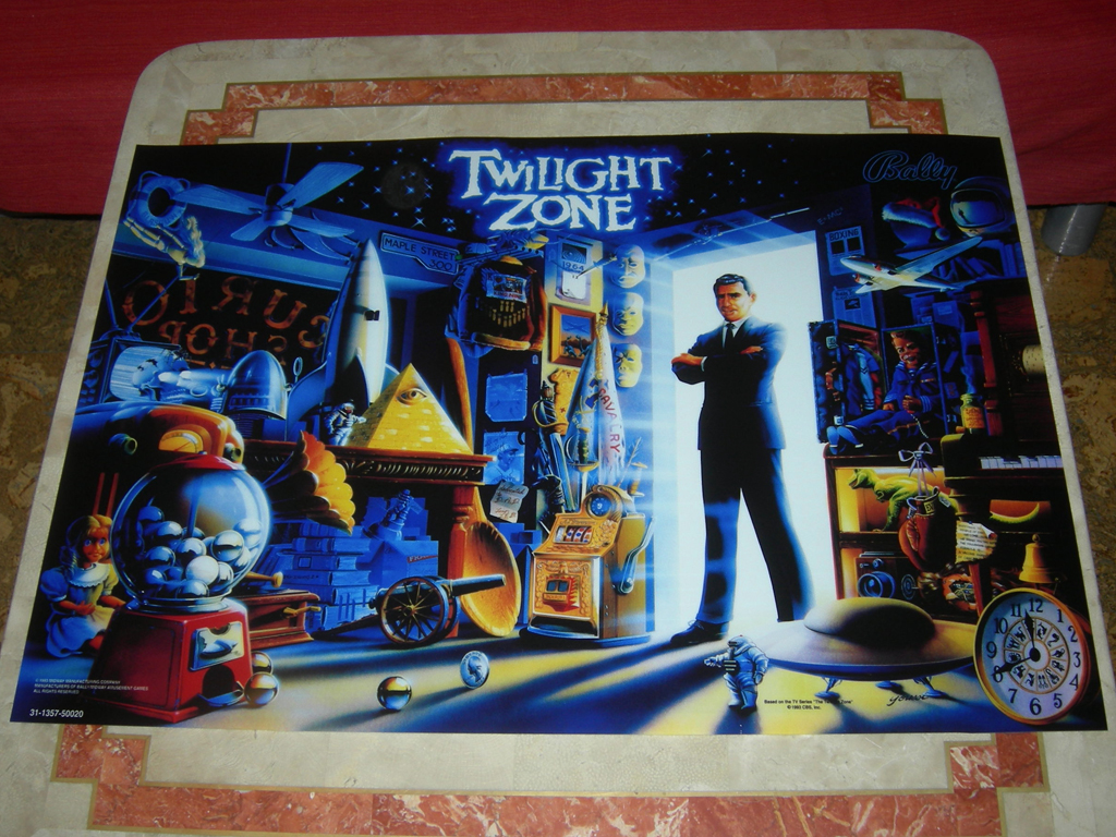 Several pinball translites printed reproduction for "N. user